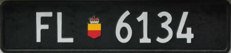 liechtenstein nummerplaat